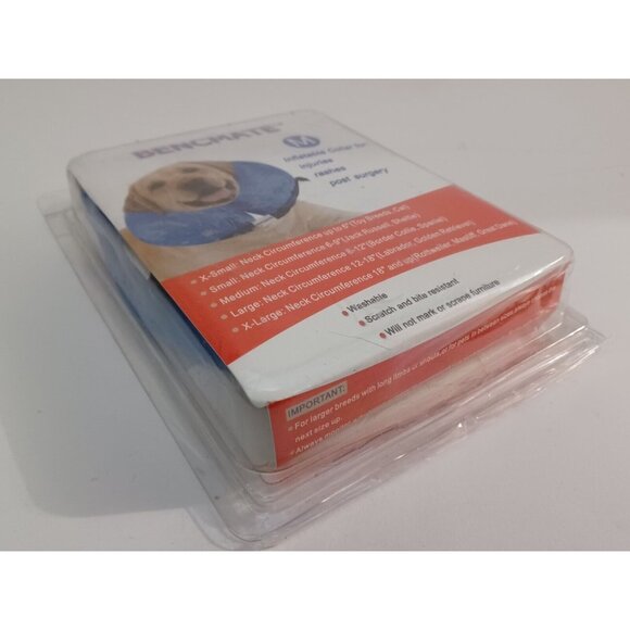 Bencmate Inflatable Collar Blue for Dogs & Cats Soft Pet Recover -Medium - Picture 6 of 13